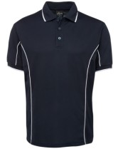 Podium S/S Piping Polo  | ML-7PIP- E613 (60mm logo) 